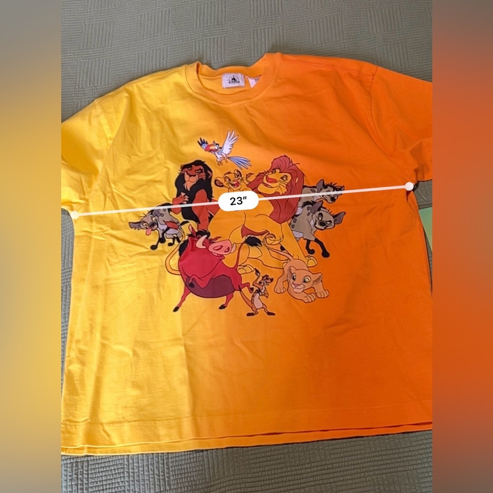 Disney Parks Lion King Walt Disney World Celebration Crew Two Tone Tee Size M - Picture 11 of 11